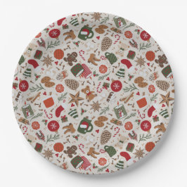 Plato De Papel Navidades y especias acogedores