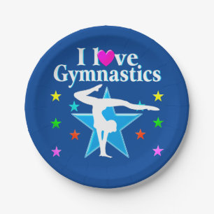 PLATO DE PAPEL NAVY BLUE I LOTH GYMNASTICS PAPER PLATES
