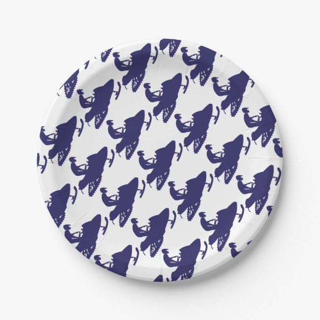Plato De Papel Navy-Snowmobiler (Anverso)