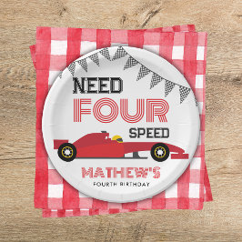 Plato De Papel Necesito un Fiesta de cuatro velocidades para auto