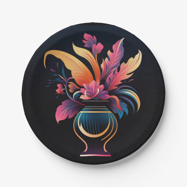 PLATO DE PAPEL NEO VASE #1 (Anverso)