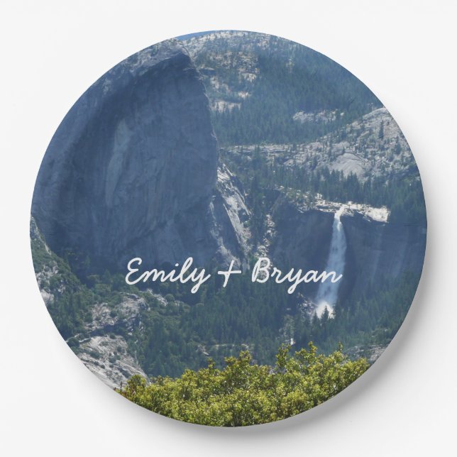 Plato De Papel Nevada cae del sendero Panorama Yosemite (Anverso)