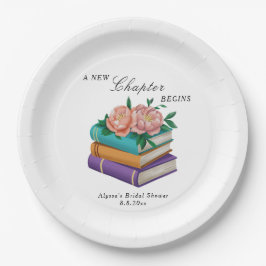 Plato De Papel New Chapter Begins Floral Bridal Shower
