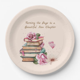 Plato De Papel New Chapter Begins Romantic Book Theme Floral