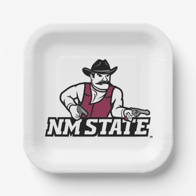 Plato De Papel New Mexico State Aggies (Anverso)