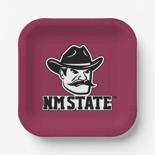 Plato De Papel New Mexico State Aggies (Anverso)