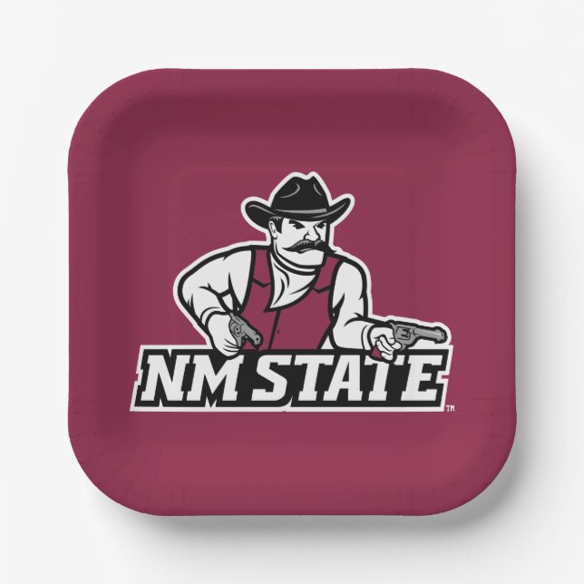 Plato De Papel New Mexico State Aggies (Anverso)