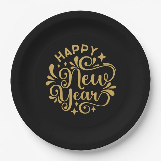 Plato De Papel New Year (Anverso)