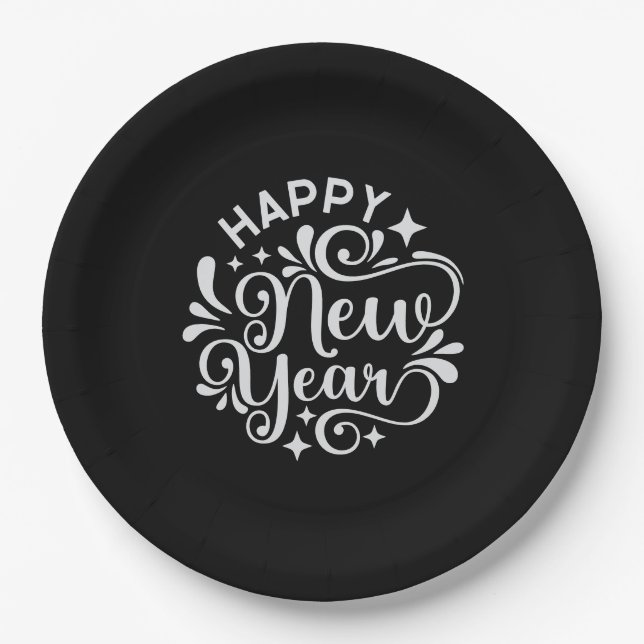 Plato De Papel New Year (Anverso)
