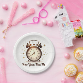 Plato De Papel New Year New Me Plates