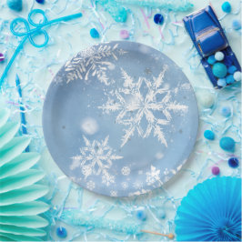 Plato De Papel Nieve de Navidad Maravillosa