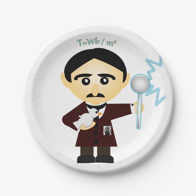 Plato De Papel Nikola Tesla (Anverso)
