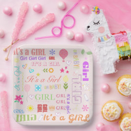 Plato De Papel Niña