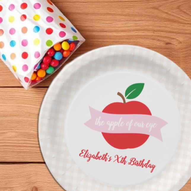 Plato De Papel Niña Cumpleaños La Niña De Nuestros Ojos (Subido por el creador)