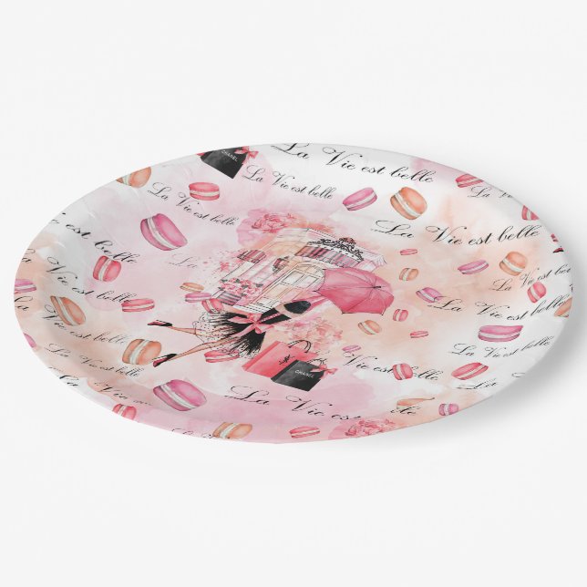 Plato De Papel Niña de moda (Angular)