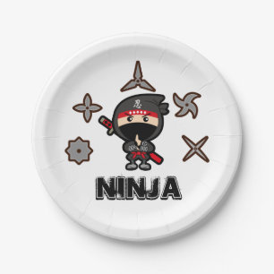 Plato De Papel Ninja Boy