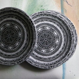 Plato De Papel Niño Moon Mandala Triple Bruja Luna