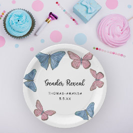 Plato De Papel ¿Niño o niña. Revelación de género