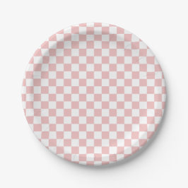 Plato De Papel Niños Cuadro de Bebé Rosa