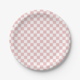 Plato De Papel Niños Cuadro de Bebé Rosa