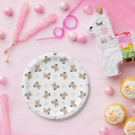 Plato De Papel Niños Cute Caballos Animales De La Granja De Barny