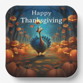 Plato De Papel Niños de Acción de Gracias 9