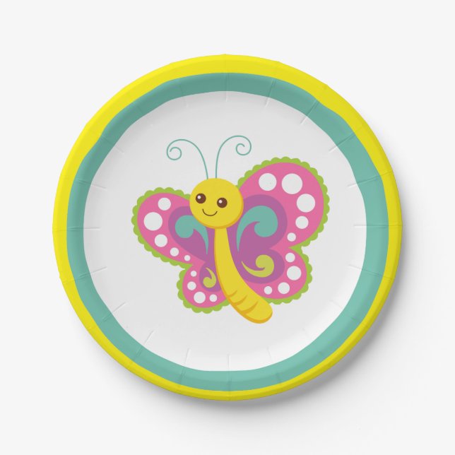 Plato De Papel Niños de cumpleaños (Anverso)