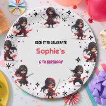 Niños de estilo Ninja, cumpleaños de niñas