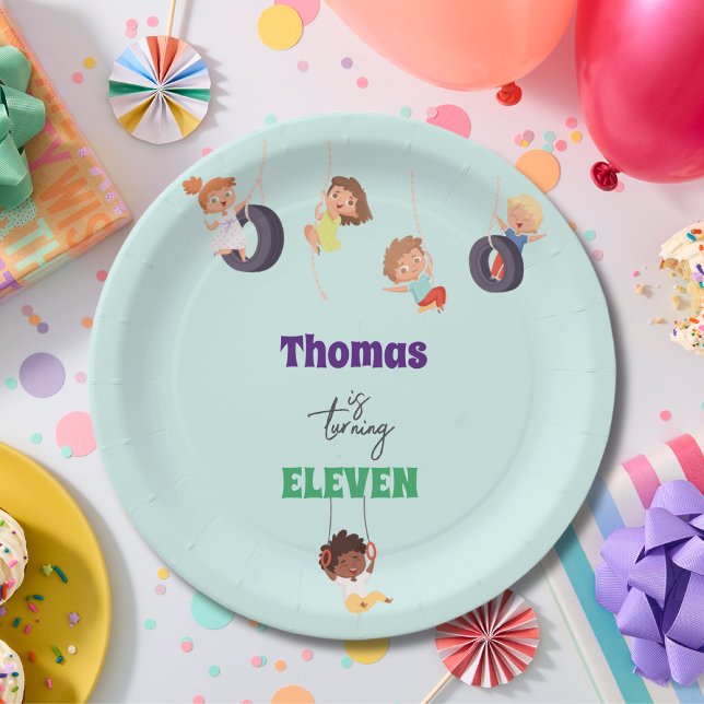 Plato De Papel Niños del parque de atracciones Rope Park (Subido por el creador)