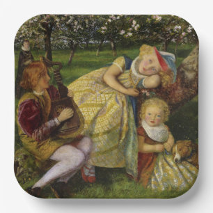 Plato De Papel Niños en la huerta del rey