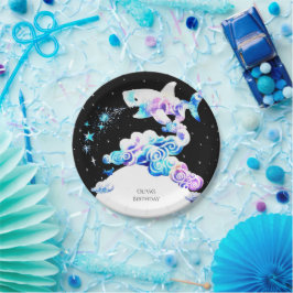 Plato De Papel Niños encantados Pastel Sharm Cumpleaños