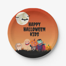 Niños felices de Halloween