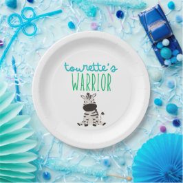 Plato De Papel niños guerreros de tourette adorables placas de pa