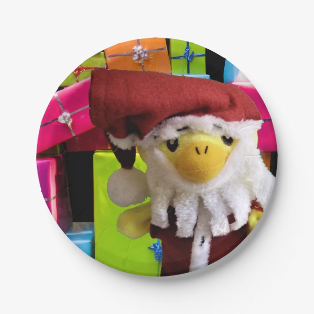 Plato De Papel Niños Navidades divertidos (Anverso)