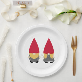 Plato De Papel Nisse Tomte Gnome