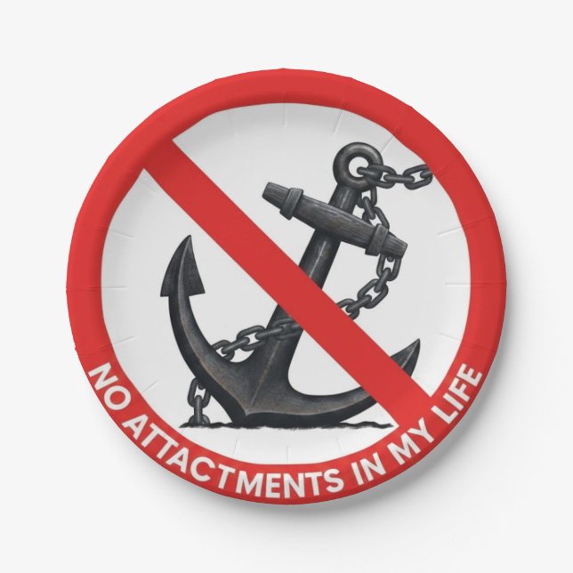 Plato De Papel No attachments in my life (Anverso)