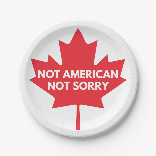 Plato De Papel No es estadounidense, no es lamentable la placa de (Anverso)