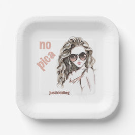 Plato De Papel No es picante