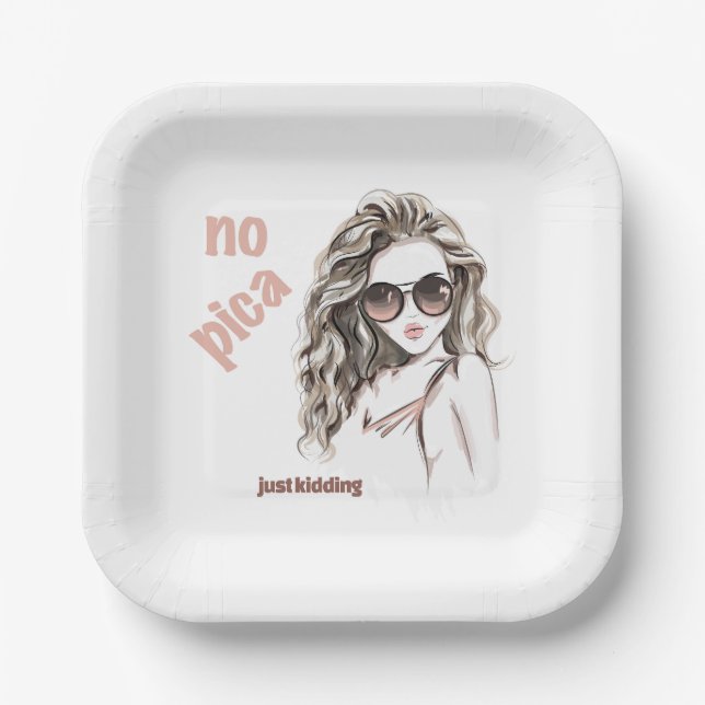 Plato De Papel No es picante (Anverso)