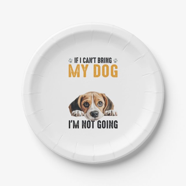 Plato De Papel No ir a Beagle (Anverso)