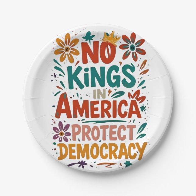 Plato De Papel No King In America American Democracy  (Anverso)