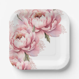 Plato De Papel No me hagas placa de papel Rubor