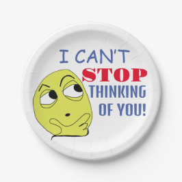 Plato De Papel no puedo dejar de pensar en ti