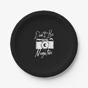 Plato De Papel No seas cámara negativa, fotógrafo de época