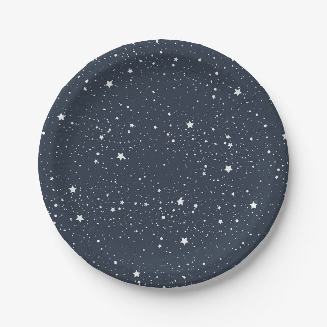 Plato De Papel Noche bajo las estrellas (Anverso)