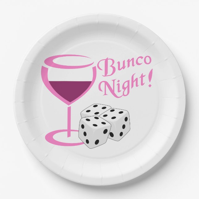 Plato De Papel Noche Bunco (Anverso)