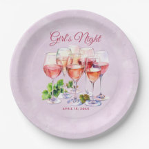 Noche de chicas rosadas vino