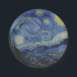Plato De Papel "Noche estrellada" por Van Gogh<br><div class="desc">Este diseño presenta una reproducción sin alteraciones ni ediciones muy alta de la famosa pintura "Starry Night" de Van Gogh.</div>