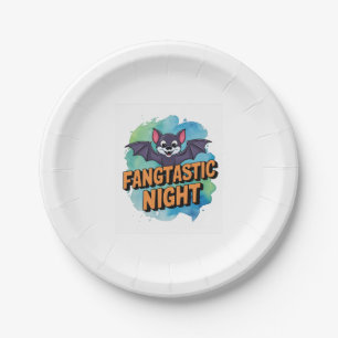 Plato De Papel Noche Fangtastic
