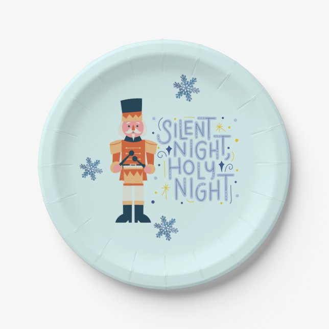 Plato De Papel Noche silenciosa, noche sagrada (Anverso)